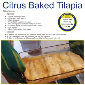 citrus baked tilapia