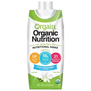 Orgain Nutrition Vs Ensure