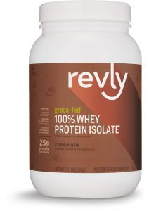 Revly grass fed whey protein isolate