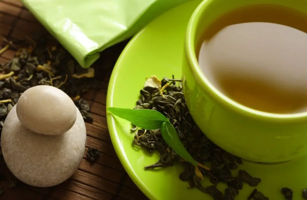 green tea mix with collagen