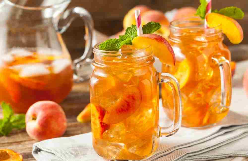 Peach boosted tea